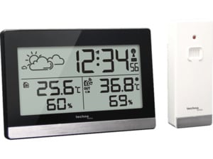 TECHNOLINE WS 9255 SW-SI Wetterstation, Schwarz/Silber