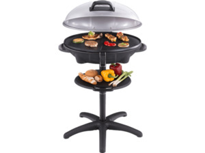 CLOER 6789 Barbecue Elektrogrill, Schwarz (2400 Watt), Schwarz