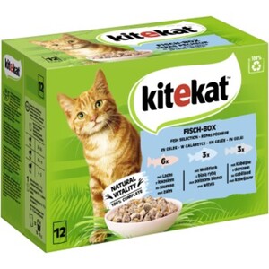 Kitekat Multipack Fisch Box in Gelee 12x85g