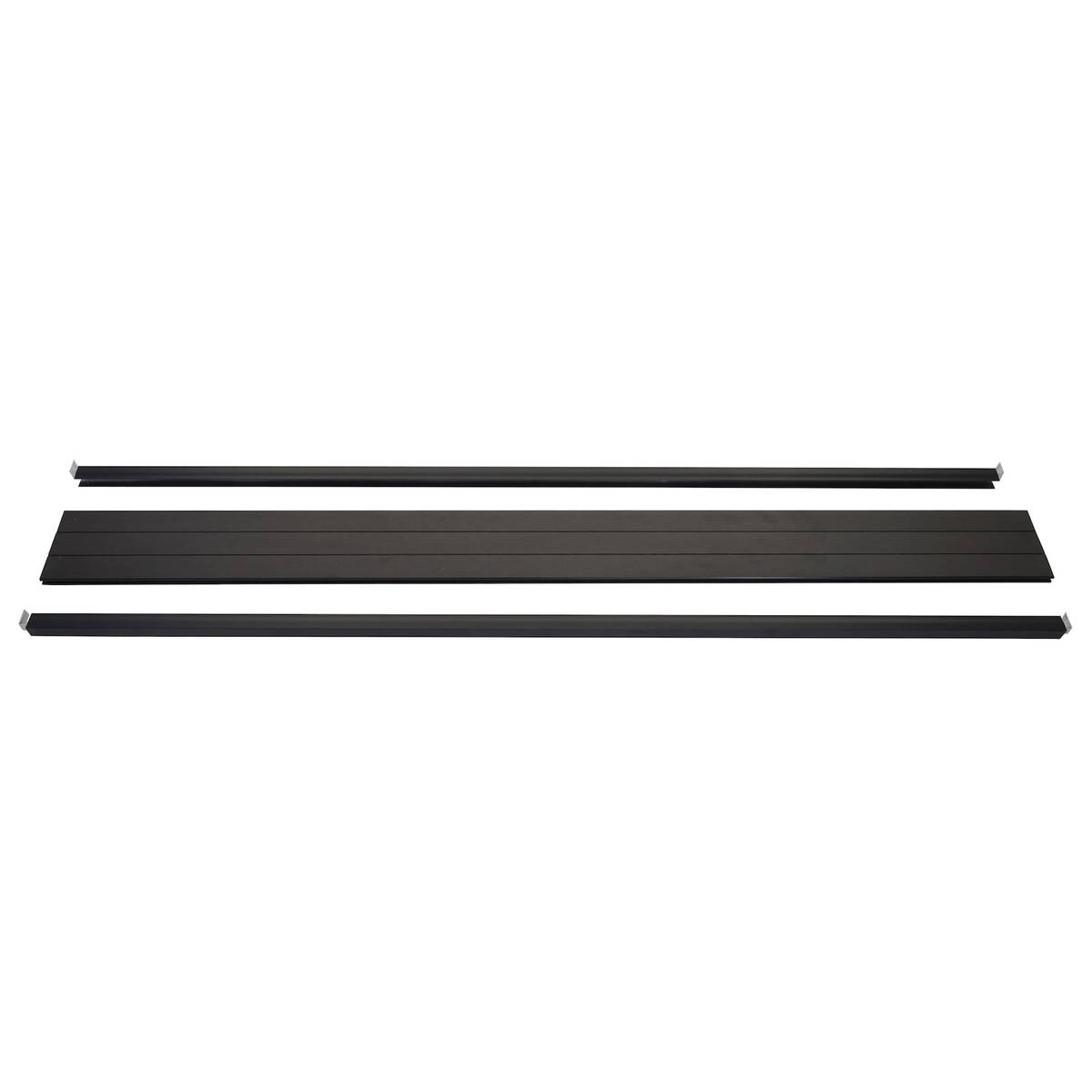 Bild 1 von Abschluss-Set für WPC-Sichtschutz Savoie, Abschlussprofil Windschutz, WPC-Pfosten ~ 180cm, anthrazit