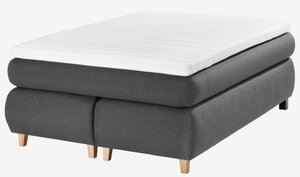 Boxspringbett 140x200cm GOLD C45 grau-41