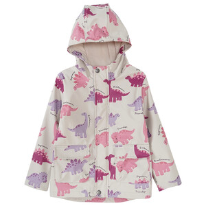 Mädchen Regenjacke mit Dinos allover BEIGE