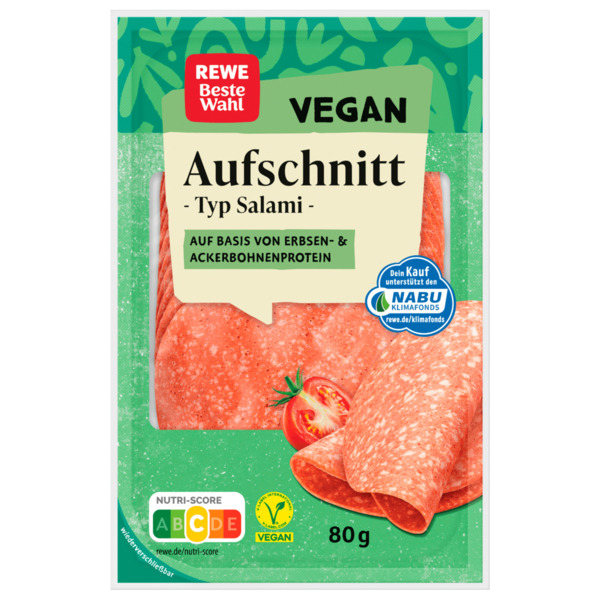 Bild 1 von Rewe Beste Wahl Vegane Salami 80g