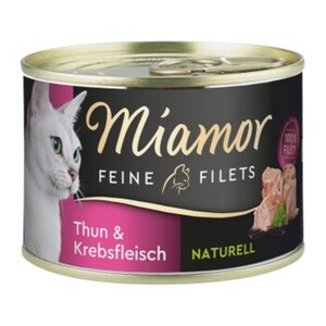 Miamor Feine Filets Naturell Thun & Krebsfleisch 12x156 g