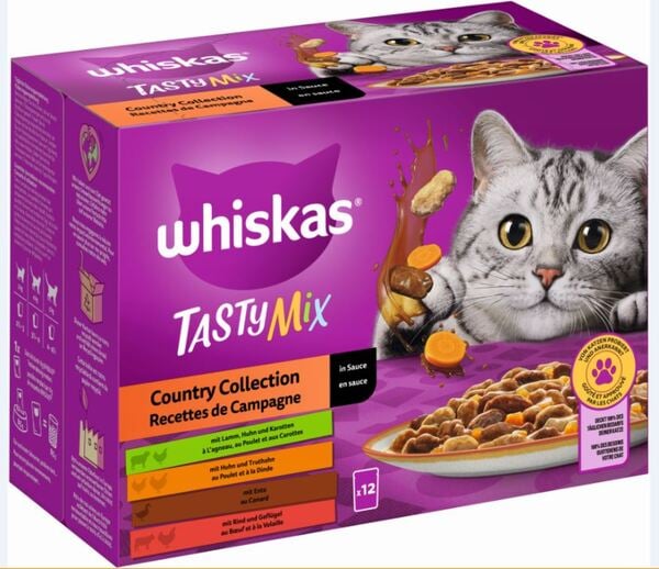 Bild 1 von Whiskas Multipack Country Collection Tasty Mix Katzenfutter 12 x 85 g