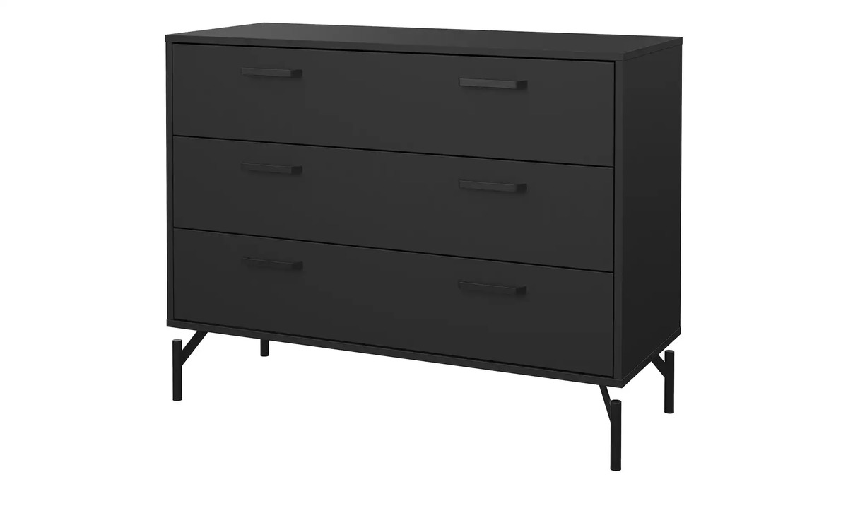 Bild 1 von Kommode  Dichato ¦ schwarz ¦ Maße (cm): B: 98,7 H: 76,6 T: 39,8 Kommoden & Sideboards > Kommoden - Sconto