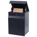 Bild 1 von Paketkasten MCW-K41, Paketbox Paketfach Paketstation Briefkasten, Metall ~ verzinkt anthrazit-Edelstahl