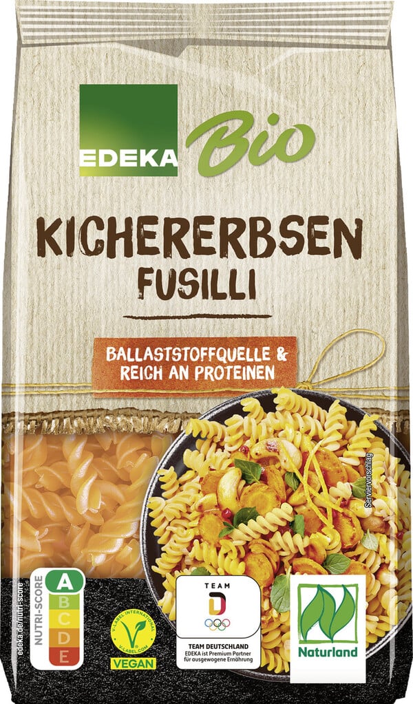 Bild 1 von EDEKA Bio Kichererbsen Fusilli 250G