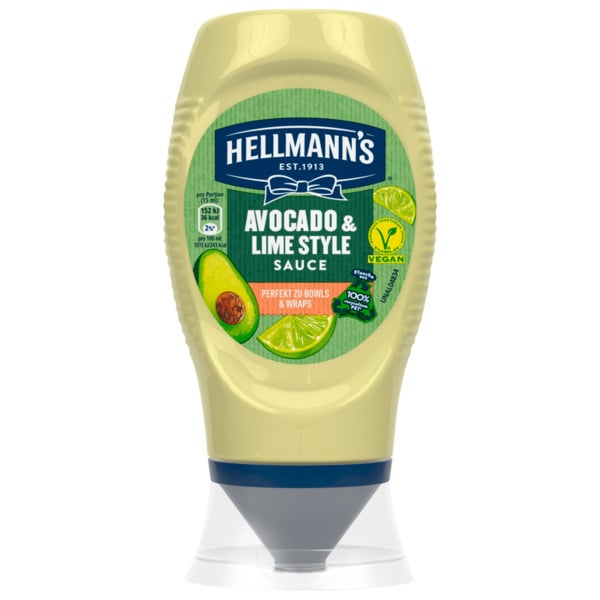 Bild 1 von Hellmann's Lime & Avocado Style Sauce vegan 250ml