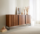 Bild 1 von Sideboard Sivela 165 cm Mango Braun Metall Schwarz 3 Türen