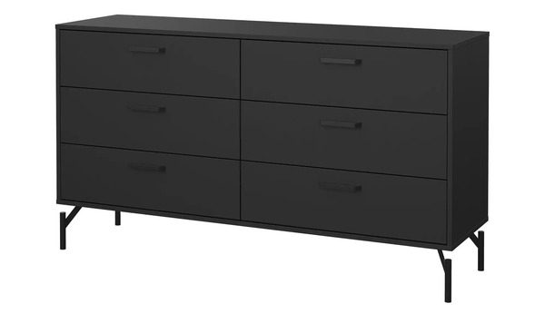 Bild 1 von Sideboard  Dichato ¦ schwarz ¦ Maße (cm): B: 138,7 H: 76,6 T: 39,8 Kommoden & Sideboards > Kommoden - Sconto