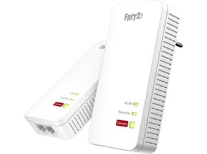 AVM FRITZ!Powerline 1240 AX WLAN Set Powerline-Adapter 1200 Mbit/s Kabellos und Kabelgebunden, Weiß