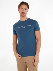 Tommy Hilfiger T-Shirt TOMMY LOGO TEE aus reiner, nachhaltiger Baumwolle