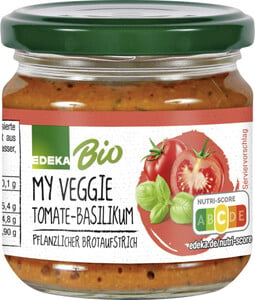 EDEKA Bio My Veggie Brotaufstrich Tomate Basilikum 180G