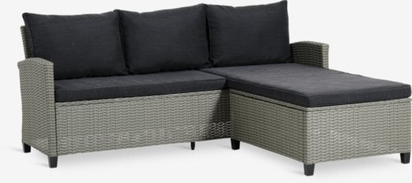 Bild 1 von Lounge-Sofa mit Chaiselongue ONDRUP 3 Personen grau