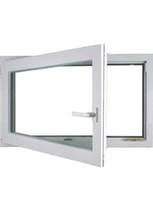 Meeth Kellerfenster 80 x 40 cm DIN links 1 Flügelig Dreh-Kipp weiß