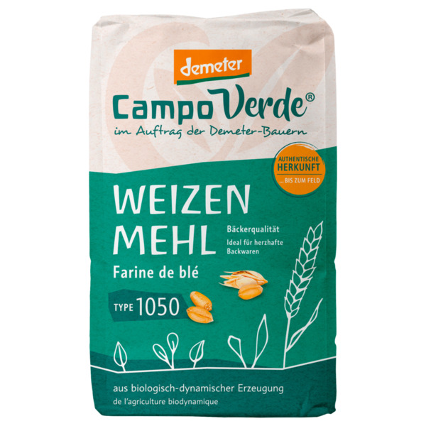 Bild 1 von Campo Verde Bio Demeter Weizenmehl Typ 1050 1000g