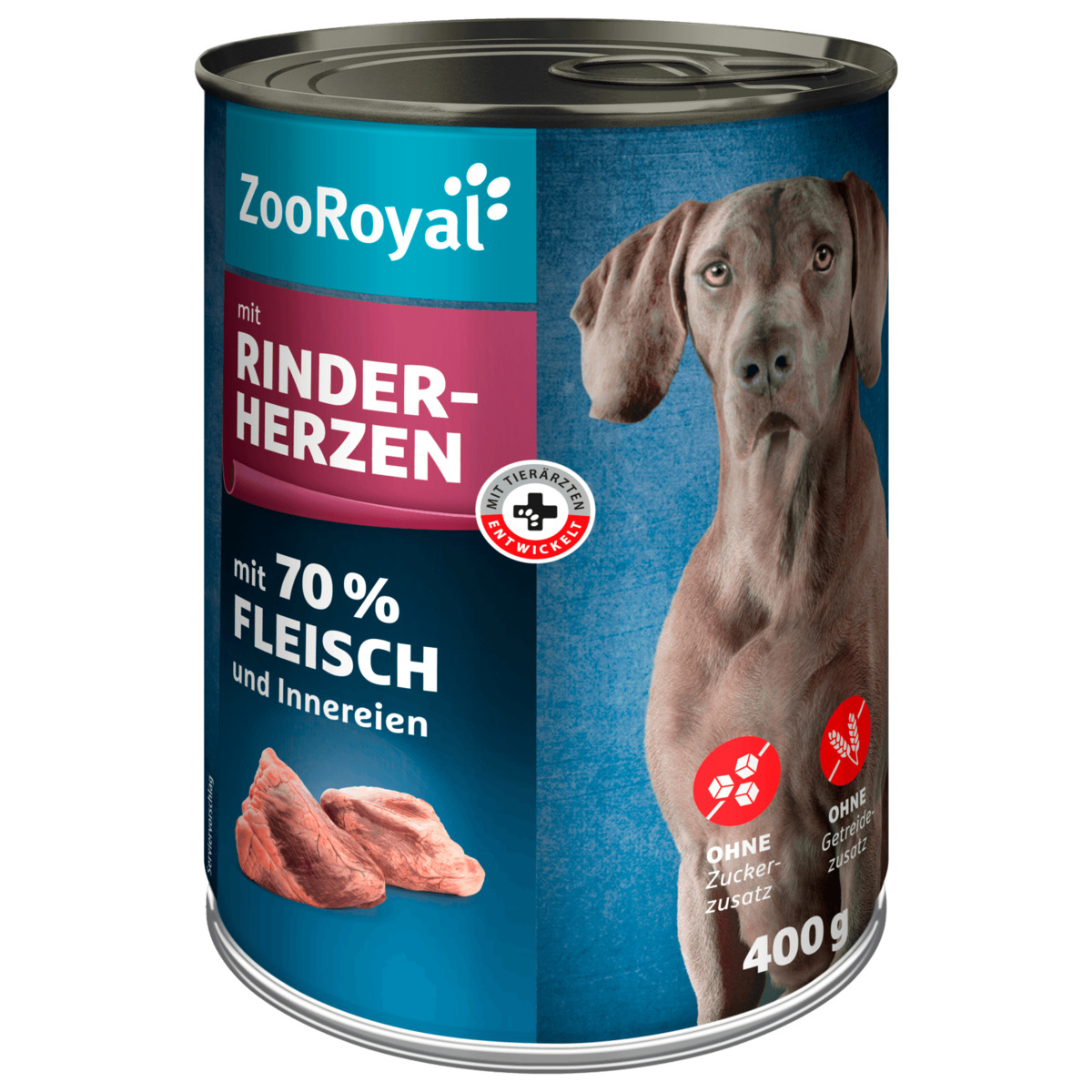 Bild 1 von ZooRoyal mit Rinderherzen 400g