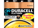 Bild 1 von DURACELL Plus Power 9V (Alkaline) Batterie 4 Stück
