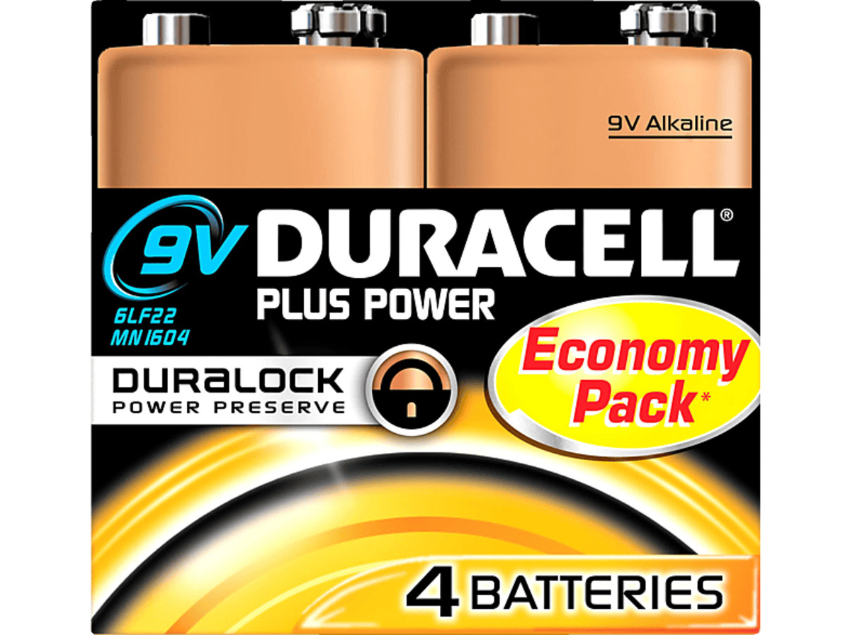 Bild 1 von DURACELL Plus Power 9V (Alkaline) Batterie 4 Stück