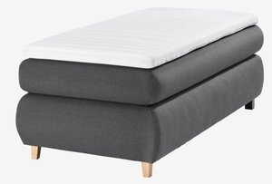 Boxspringbett 90x200cm GOLD C45 grau-41