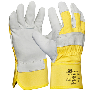 Gebol Handschuh Worker Pro gelb/weiß