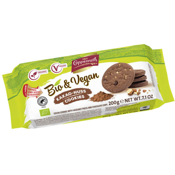 Bild 1 von Coppenrath 2 x Bio & Vegan Kakao-Nuss Cookies