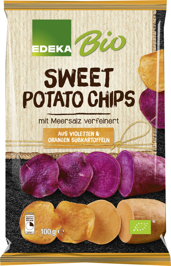 Bild 1 von EDEKA Bio Sweet Potato Chips 100G