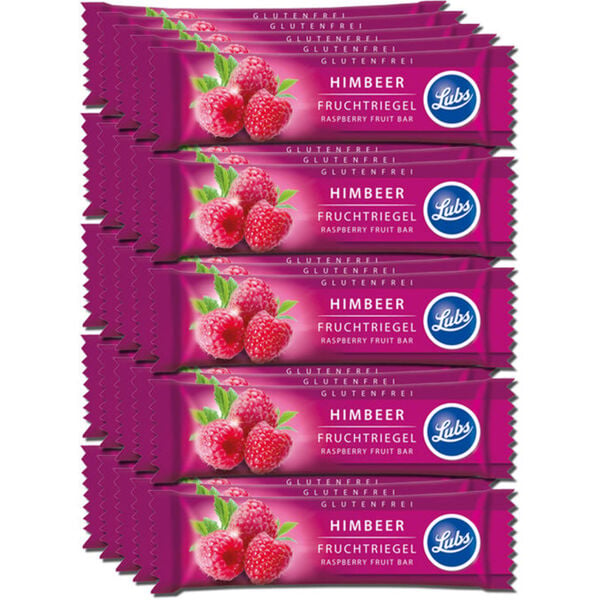 Bild 1 von Lubs BIO Himbeer Fruchtriegel, 25er Pack