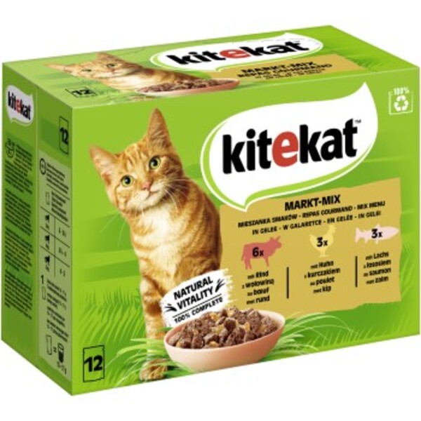 Bild 1 von Kitekat Multipack Markt Mix in Gelee 12x85 g