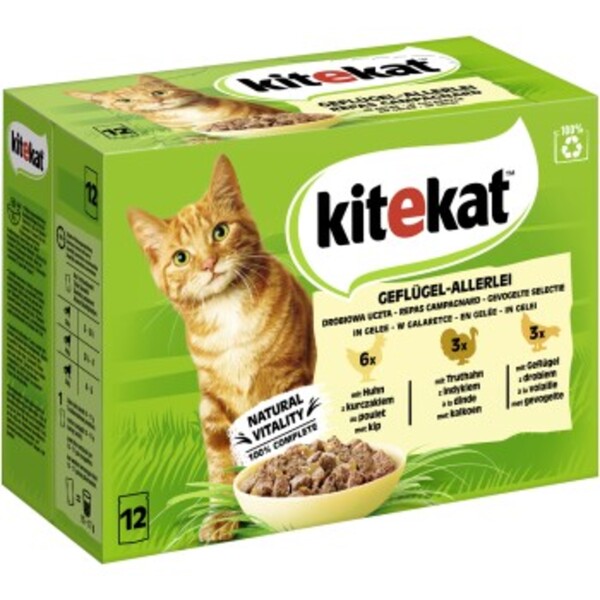 Bild 1 von Kitekat Multipack Geflügel-Allerlei in Gelee 12x85g