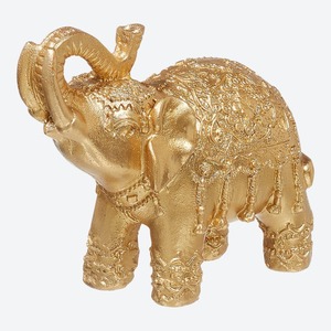 Deko-Elefant in Gold-Optik, ca. 10x4,5x9cm, Gold