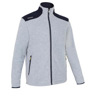 Fleecejacke Segeln Herren warm Sailing 100 grau/marineblau Blau|grau