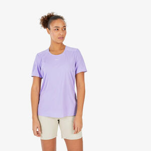 Wandershirt Damen kurzarm - MH500 Violett