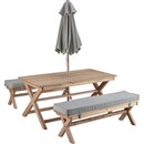 Bild 2 von Kinder-Gartenmöbel-Set Kulikup 4-teilig FSC® Natur