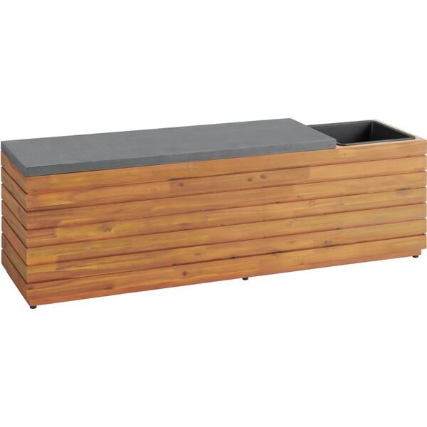 Bild 1 von Pflanzbank Eldorendo 2-Sitzer aus Holz Braun 138 cm x 45 cm x 34 cm