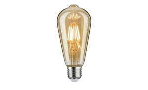 LED-Rustika E27/6W, 500lm, 1700K, goldfarben gold Maße (cm): H: 14,5  Ø: [6.4] Lampen & Leuchten