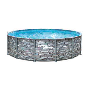Pool Pgp4W01442B, Grau, Kunststoff, 107 cm, Freizeit, Pools und Wasserspaß, Aufstellpools, Aufstellpools