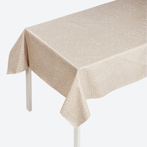 Wachstuchtischdecke in verschiedenen Designs, ca. 130x160cm, Beige