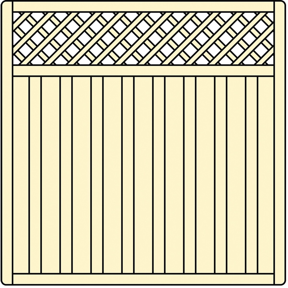 Bild 4 von Sichtschutzzaun-Element Lupinia Naturfarben lasiert 180 cm x 180 cm FSC®