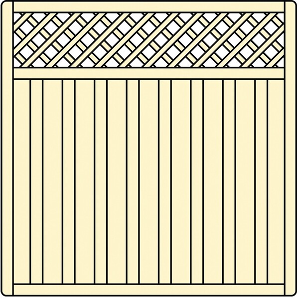 Bild 4 von Sichtschutzzaun-Element Lupinia Naturfarben lasiert 180 cm x 180 cm FSC®