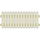 Bild 3 von Staketenzaun Norki Naturfarben lasiert 200 cm x 80 cm