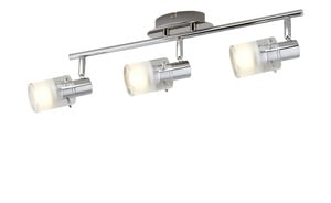 KHG LED- Deckenstrahler, 3-flammig mit Glas - silber - 50 cm - 15 cm - 13,5 cm - Lampen & Leuchten