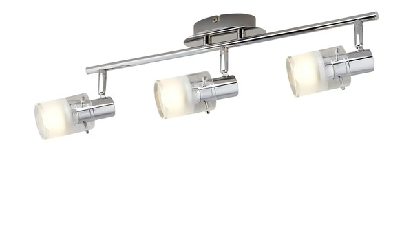 Bild 1 von KHG LED- Deckenstrahler, 3-flammig mit Glas - silber - 50 cm - 15 cm - 13,5 cm - Lampen & Leuchten