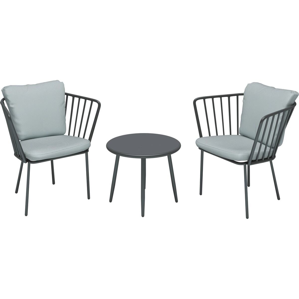 Bild 2 von Balkonset Boonara Anthrazit 3-teilig