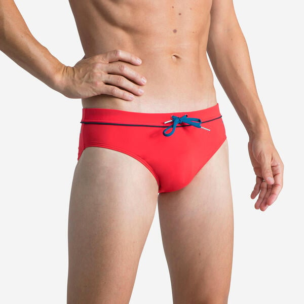 Bild 1 von Badehose Slip Herren - 100 Pep rot/blau Blau|rot