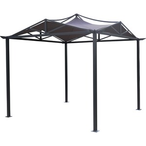 Stahl-Pavillon Artesia 300 cm x 300 cm Anthrazit