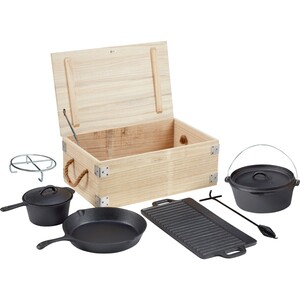 Jamestown Dutch-Oven-Set 6-tlg. Schwarz