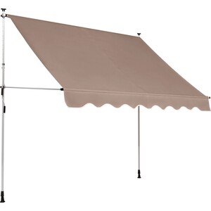 Klemmmarkise 250 cm x 150 cm Taupe