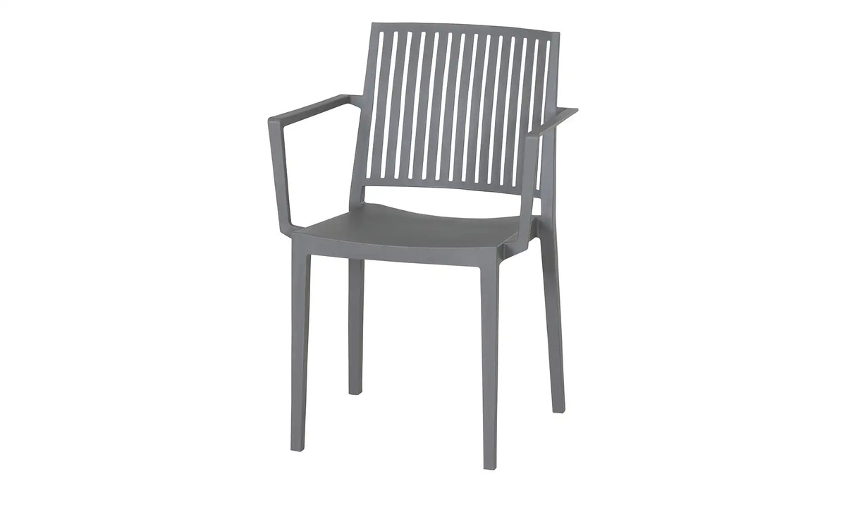 Bild 1 von Gartenstuhl aus Kunststoff stabelbar grau Lane